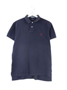 Ralph Lauren 90s Vintage Basic Polo Blau M (front image)