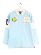La Martina 90s Vintage Argentina Embroidered Polo Sweater Blau M (front image)