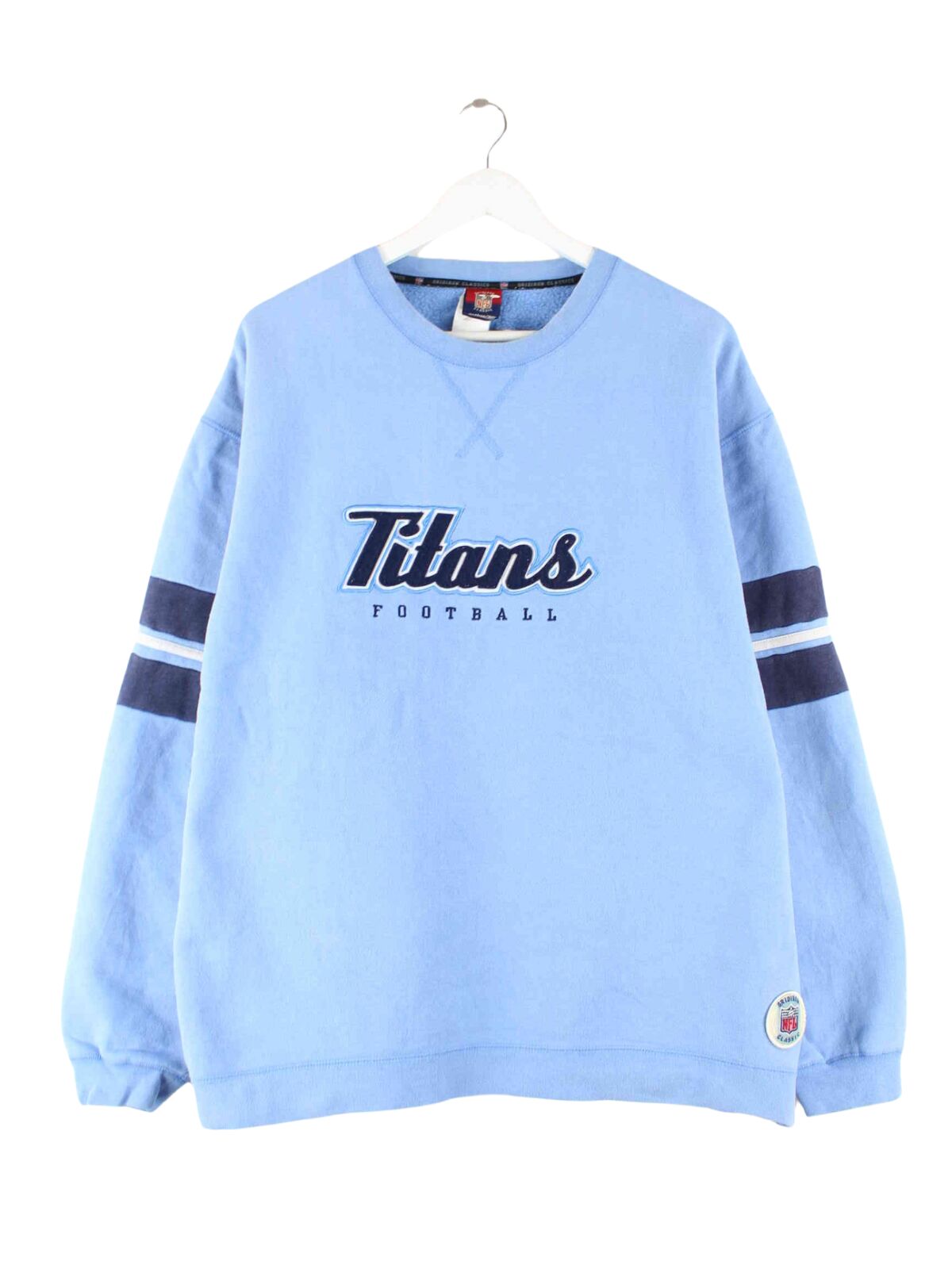 Reebok x NFL 00s Titans Football Embroidered Sweater Blau XL (front image)