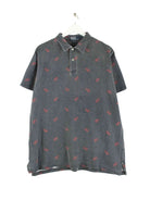 Ralph Lauren 90s Vintage Crab Pattern Polo Grau L (front image)