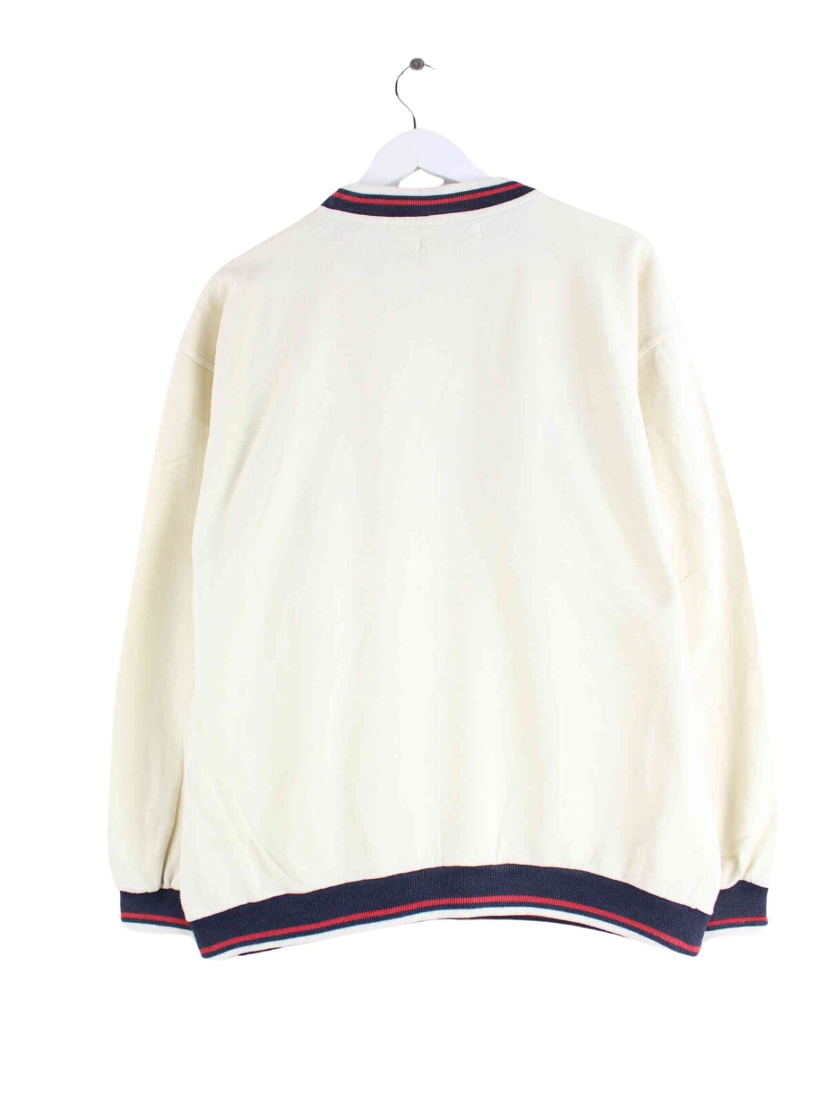 Fila 90s Vintage Embroidered Sweater Beige L (back image)