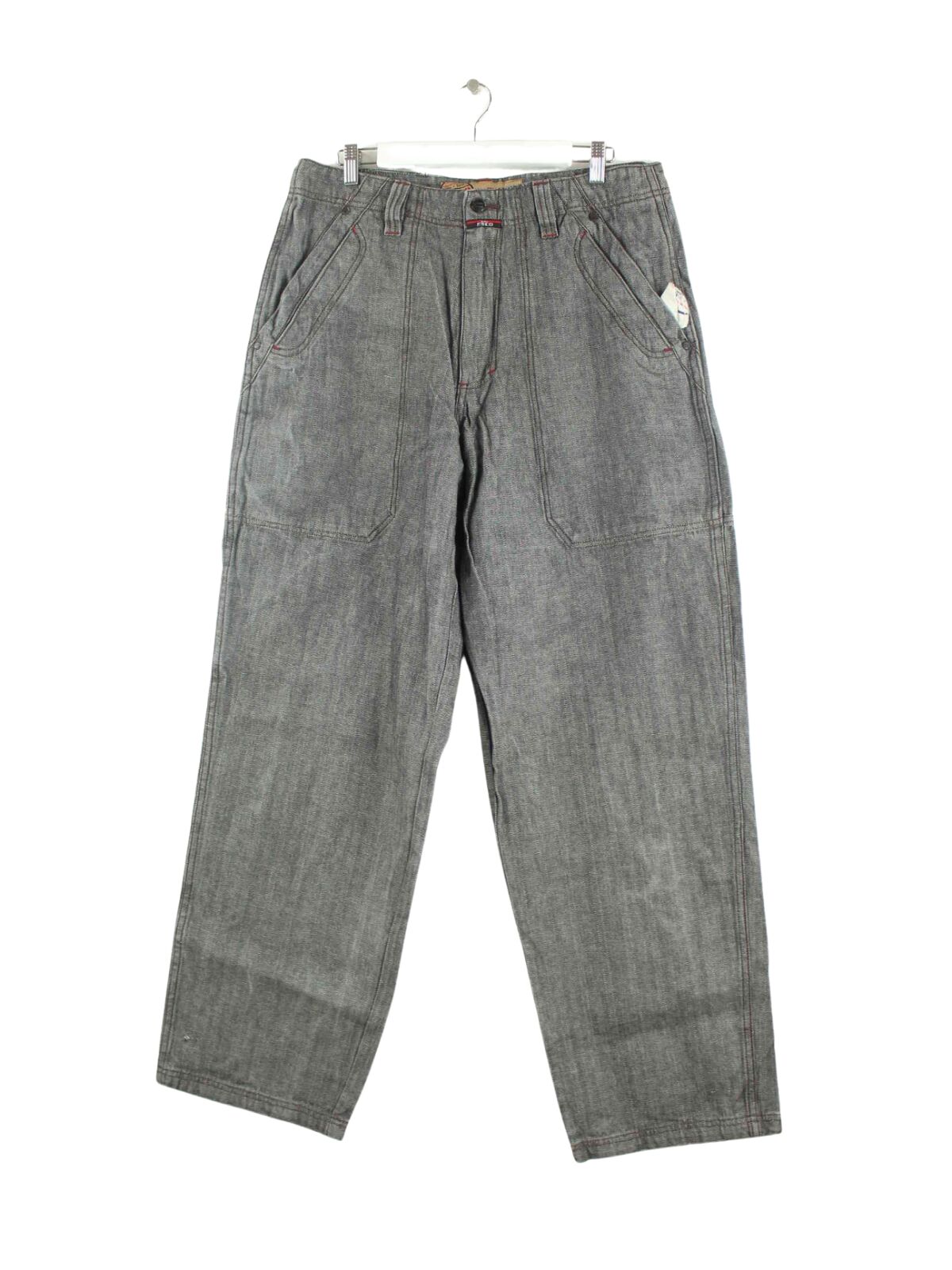 Vintage y2k Esco Duns Carpenter Jeans Grau W34 L34 (front image)