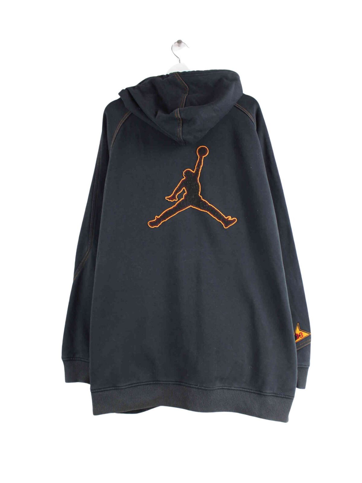 Jordan y2k Air Embroidered Hoodie Schwarz 4XL (back image)