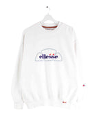 Ellesse 90s Vintage Embroidered Sweater Weiß S (front image)