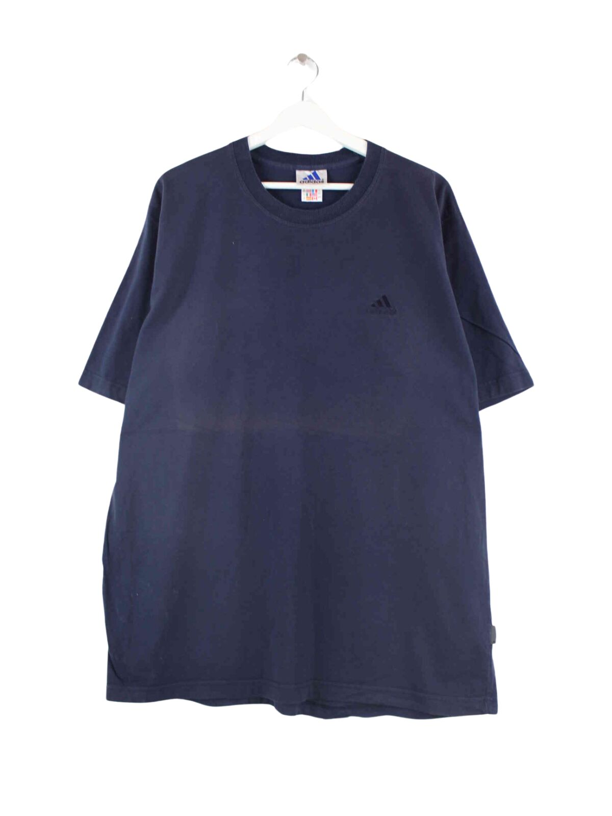 Adidas 90s Vintage Basic T-Shirt Blau XXL (front image)