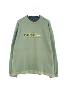 Nike 90s Vintage Embroidered Sweater Grün XL (front image)