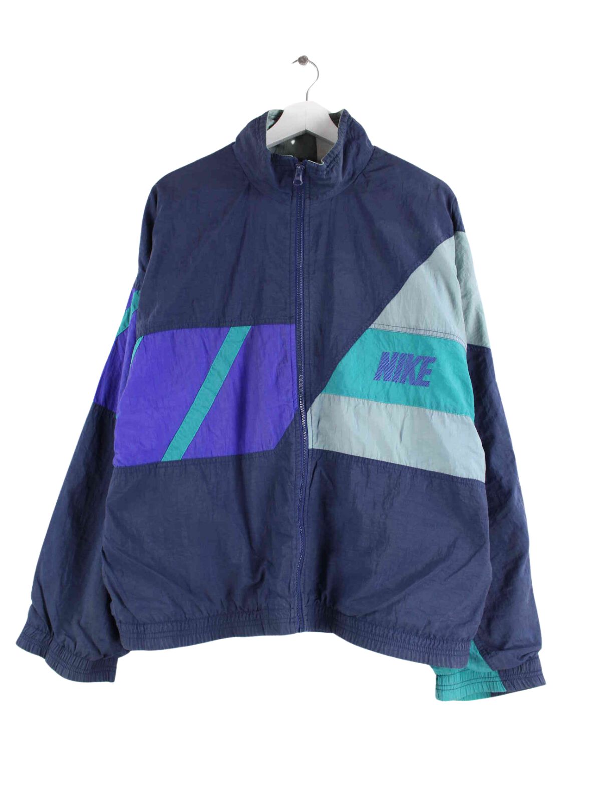 Nike 90s Vintage Trainingsjacke Blau L (front image)