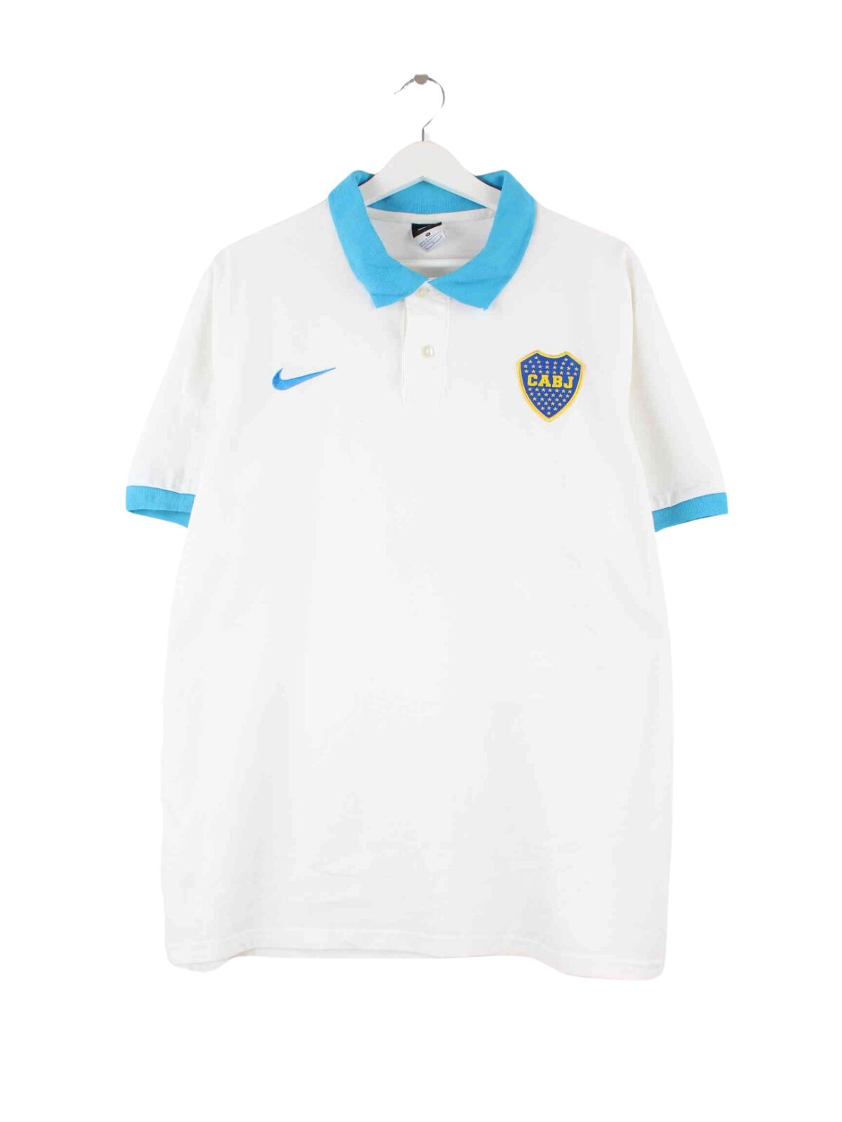 Nike Boca Juniors Swoosh Polo Weiß XL (front image)