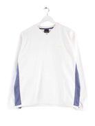Nike 90s Vintage Swoosh V-Neck Sweater Weiß M (front image)