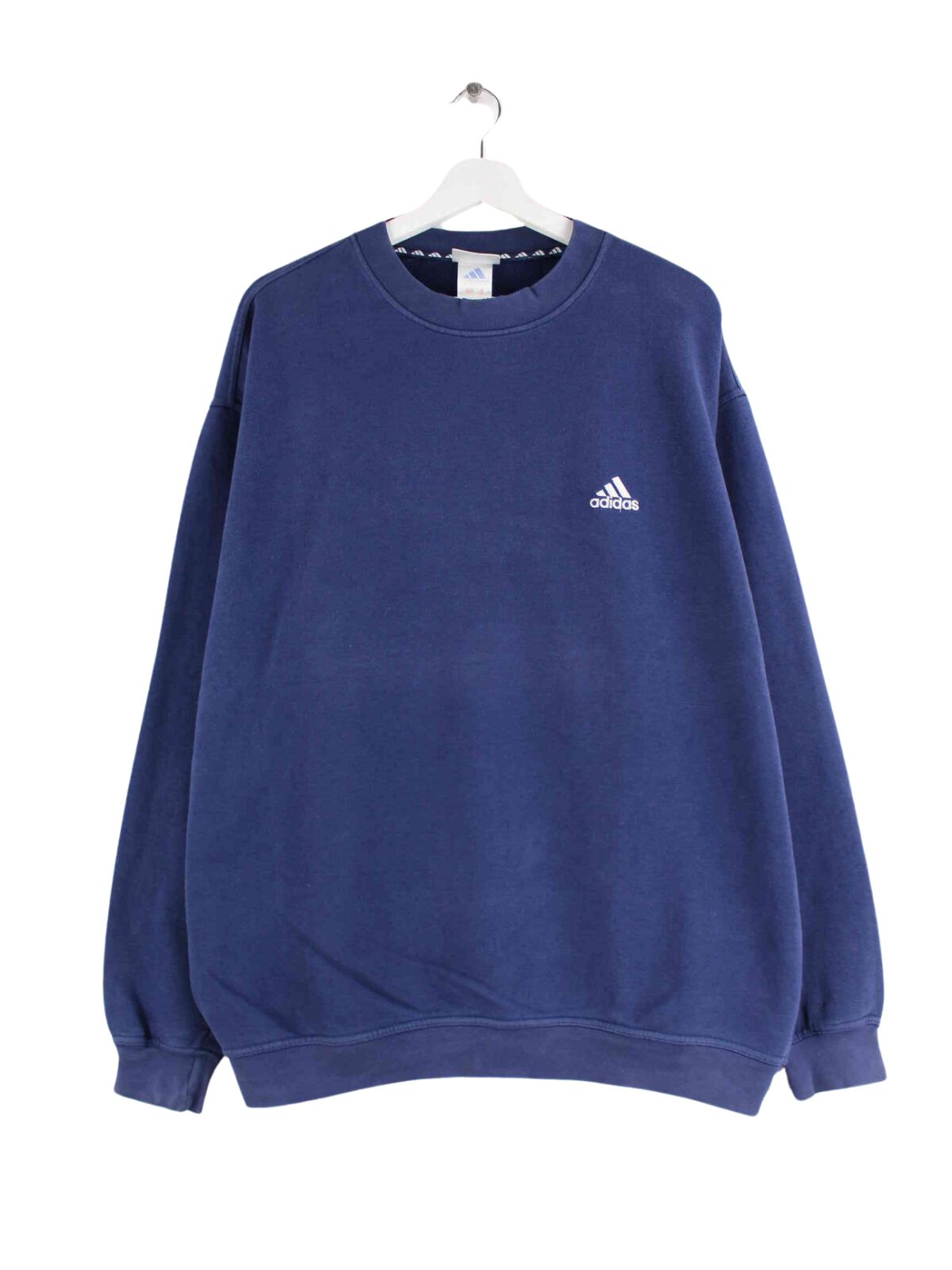 Adidas 90s Vintage Embroidered Sweater Blau XL (front image)