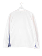 Nike 90s Vintage Swoosh V-Neck Sweater Weiß M (back image)