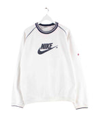 Nike y2k Big Logo Embroidered Sweater Weiß L (front image)