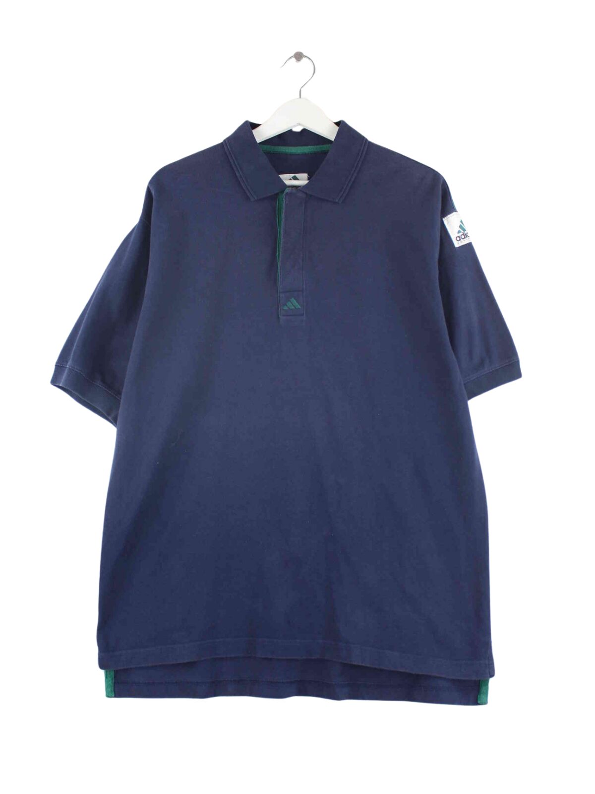 Adidas Equipment 90s Vintage Polo Blau XL (front image)