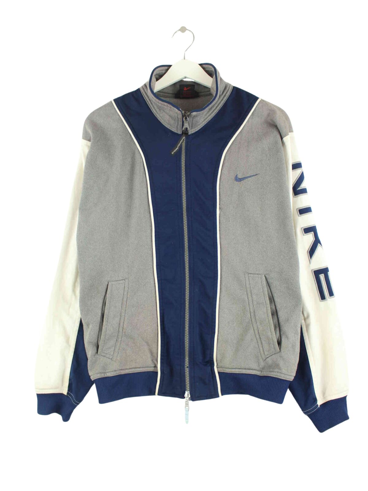 Nike 90s Vintage Swoosh Trainingsjacke Grau S (front image)