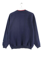 Fila 90s Vintage Embroidered Sweater Blau S (back image)