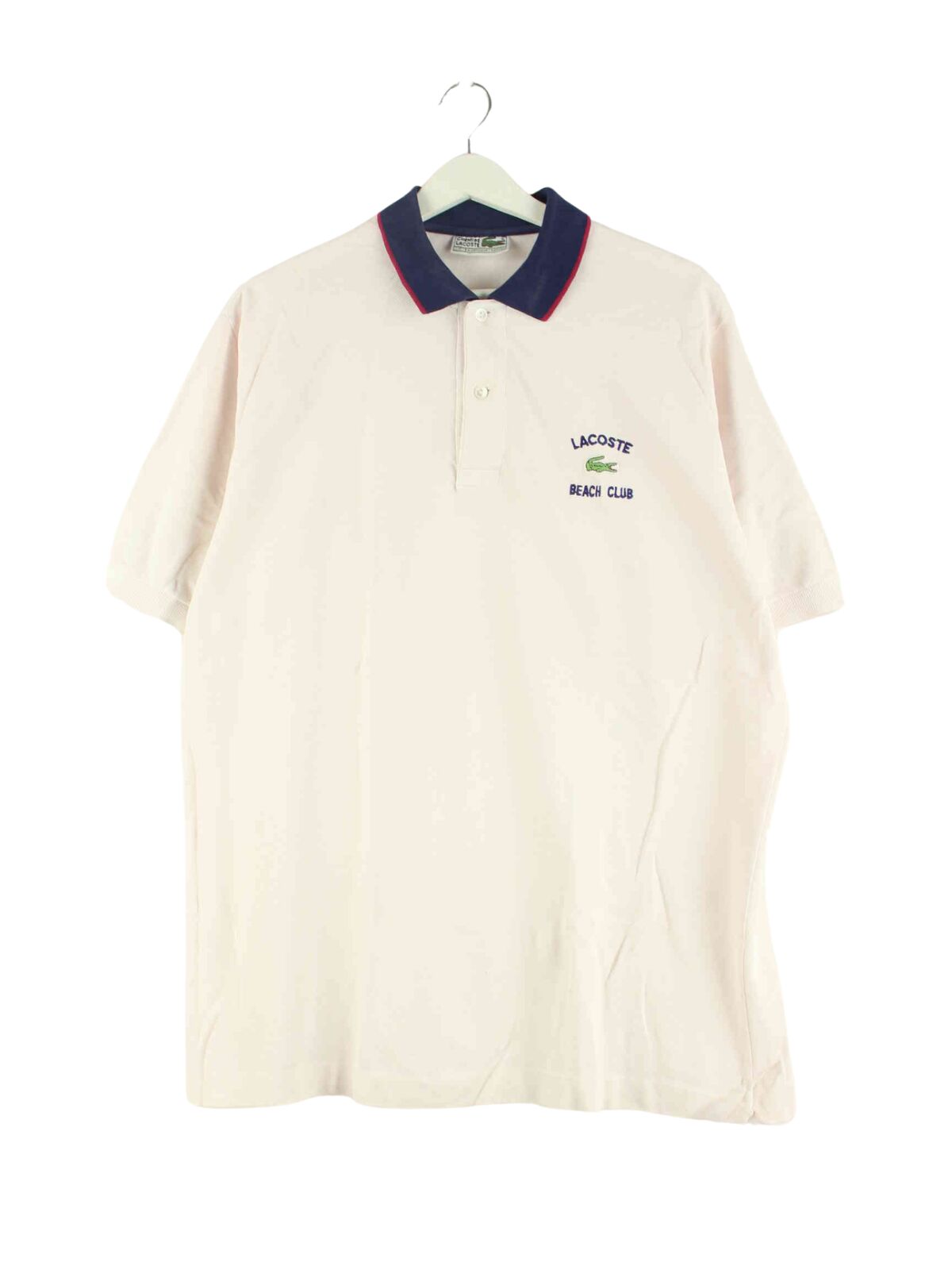 Lacoste 90s Vintage Beach Club Polo Rosa XL (front image)