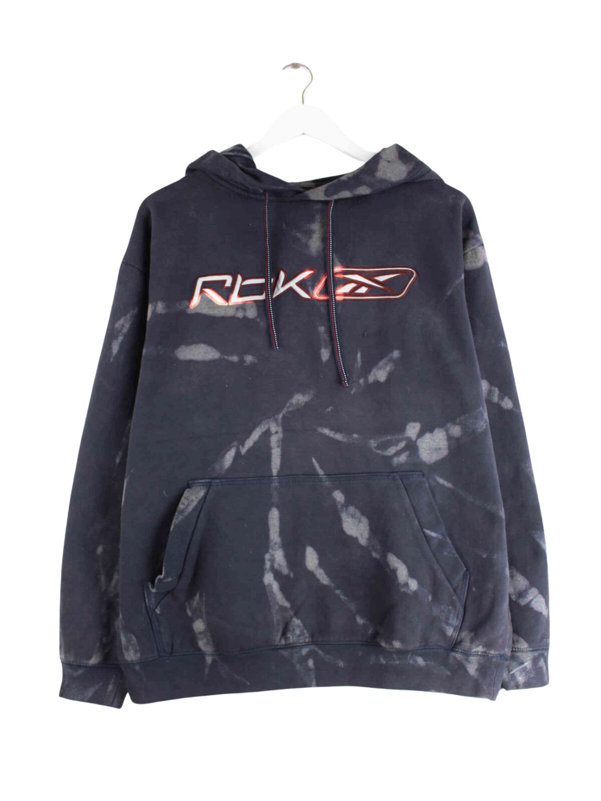 Reebok y2k Embroidered Tie Die Hoodie Grau L (front image)