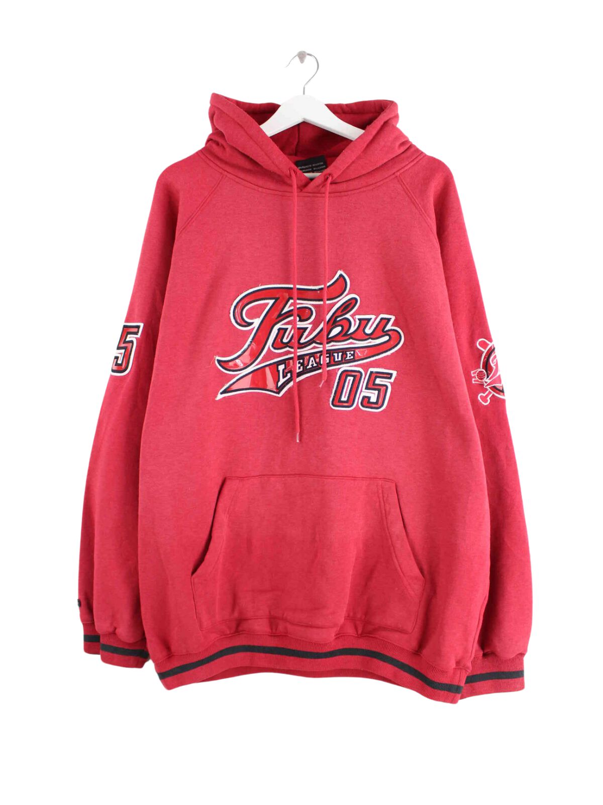 Fubu 90s Vintage Hoodie Rot XXL (front image)