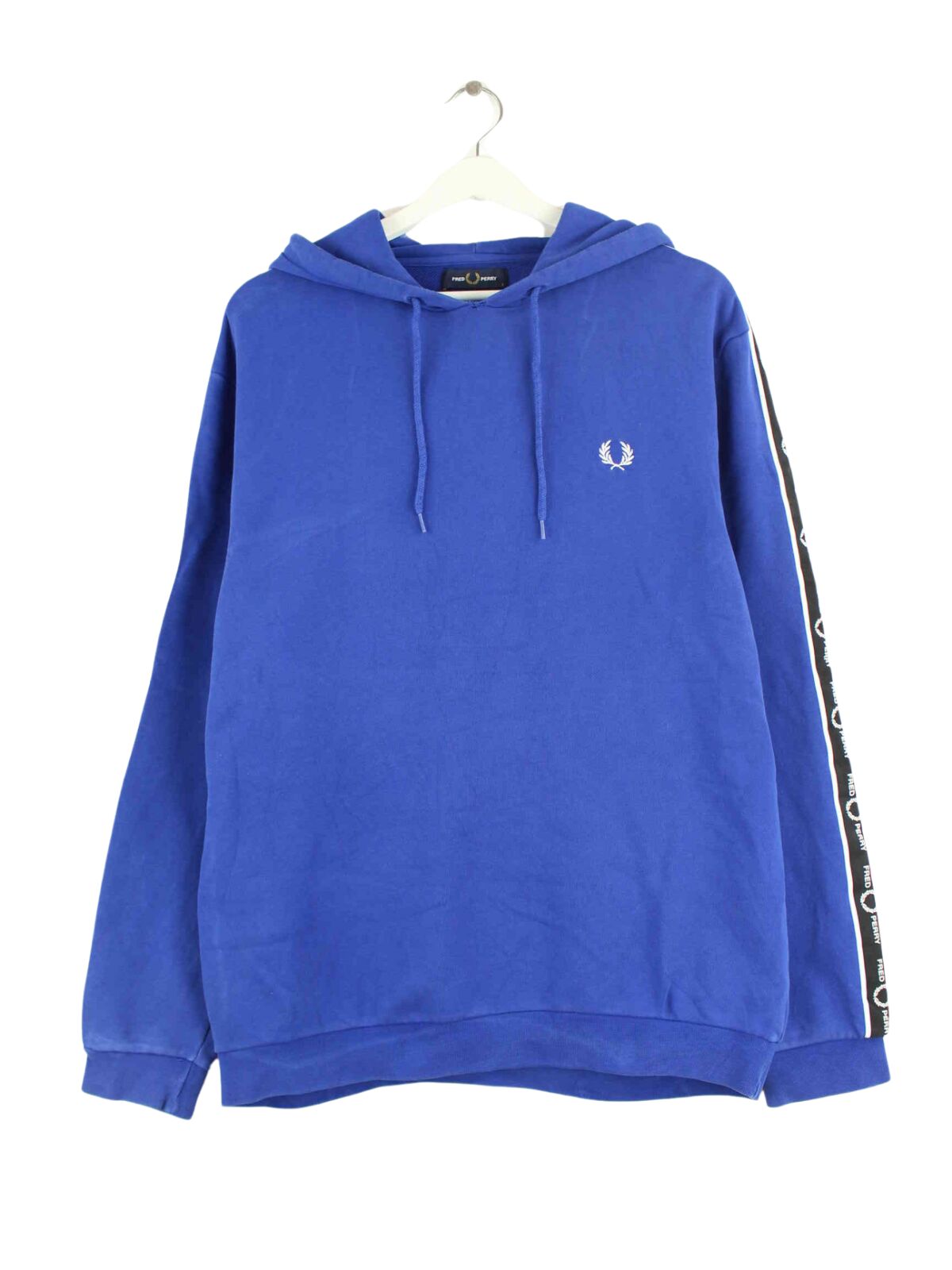 Fred Perry Tape Hoodie Blau L (front image)