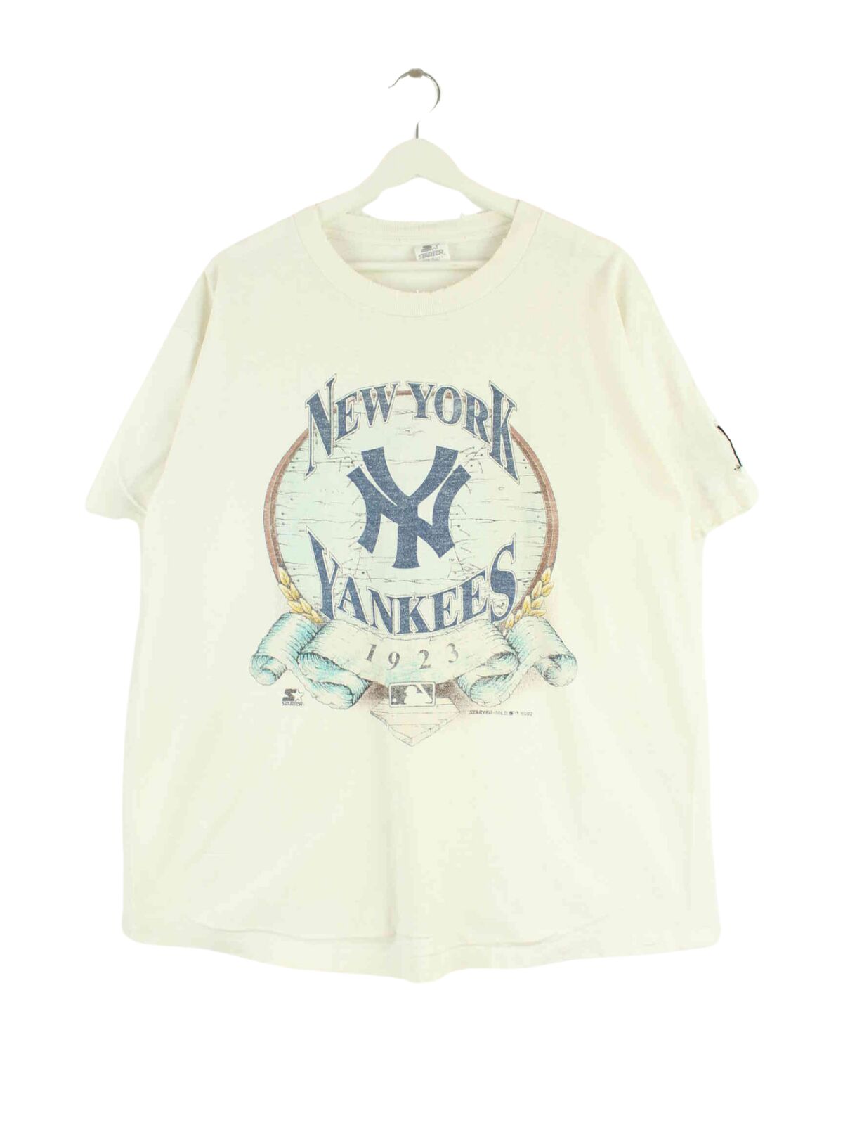 Starter 1992 Vintage NY Yankees Single stitch T-Shirt Weiß L (front image)