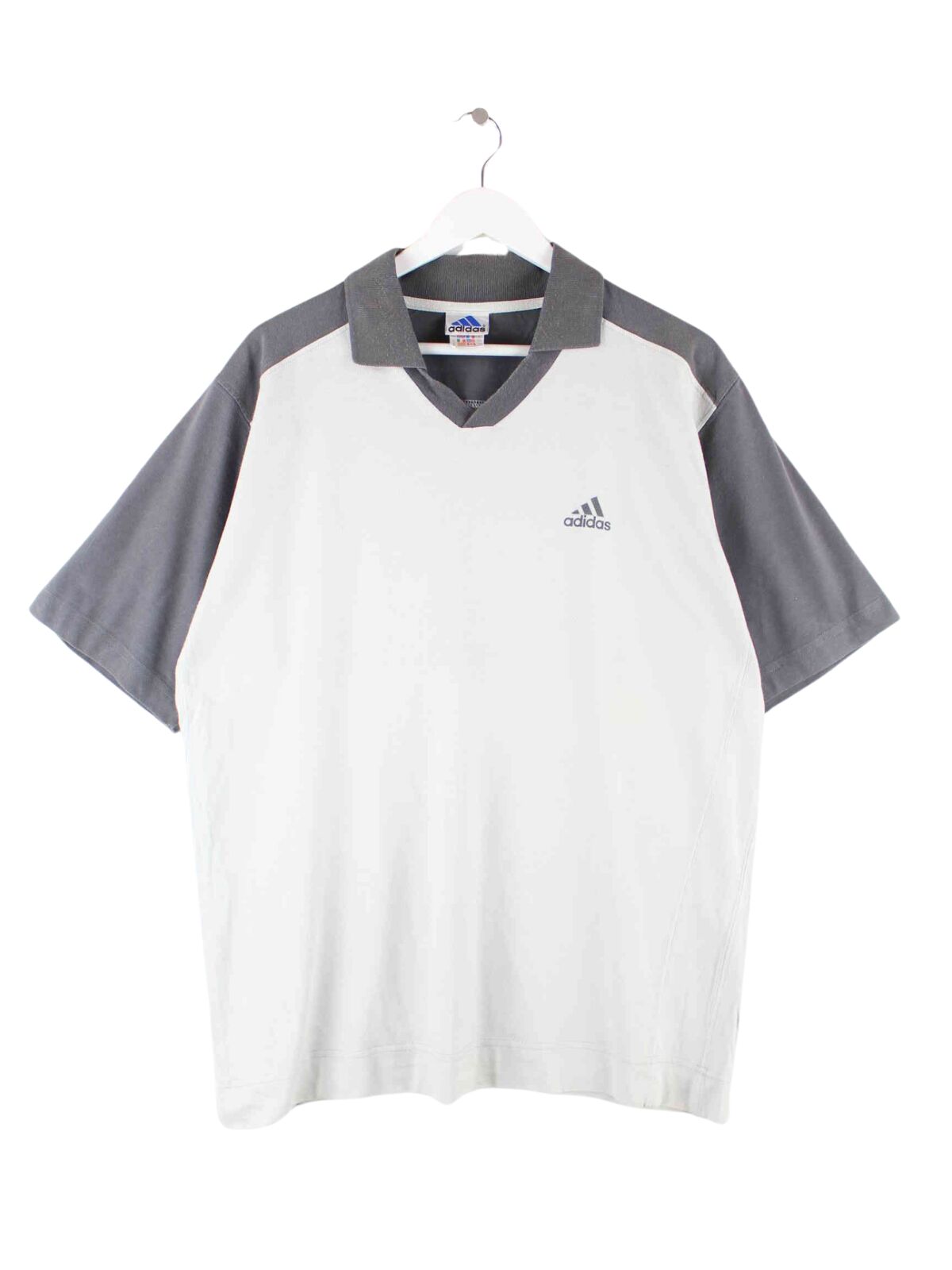 Adidas 90s Vintage Performance Polo Grau XL (front image)