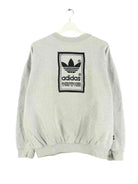 Adidas 80s Vintage Embroidered Logo Sweater Grau M (front image)