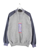 Adidas 80s Vintage One World Print Half Zip Sweater Grau M (front image)