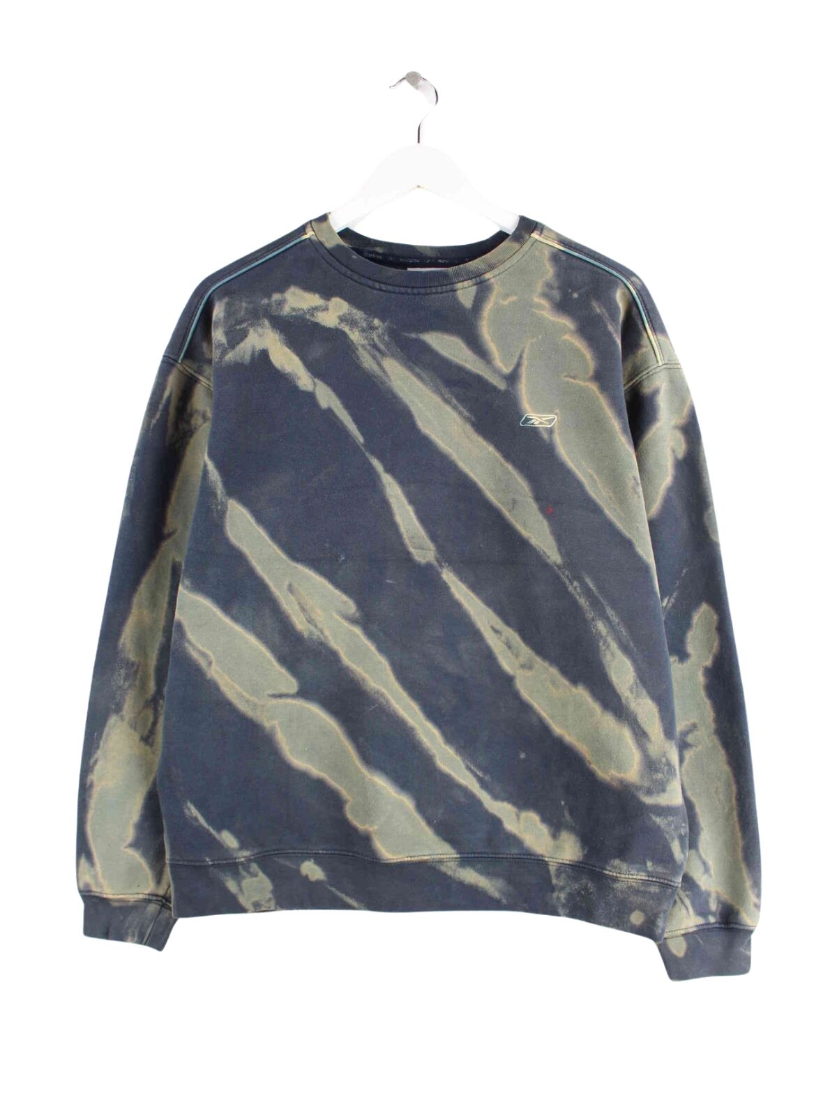 Reebok y2k Embroidered Tie Dye Sweater Blau M (front image)