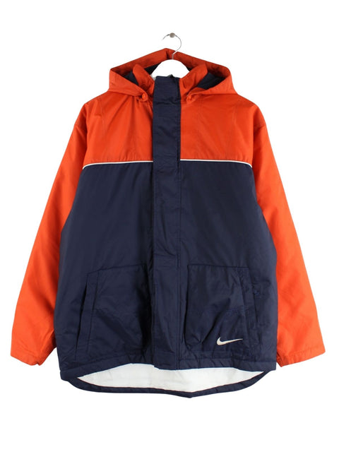 Nike Damen 90s Vintage Big Swoosh Jacke Blau XS