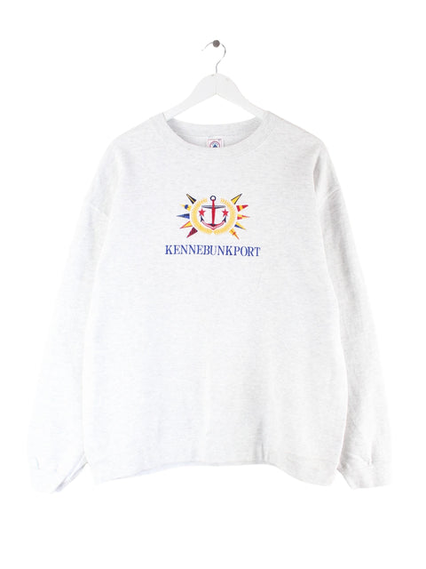 Delta 90s Vintage Sail Print Sweater Grau L