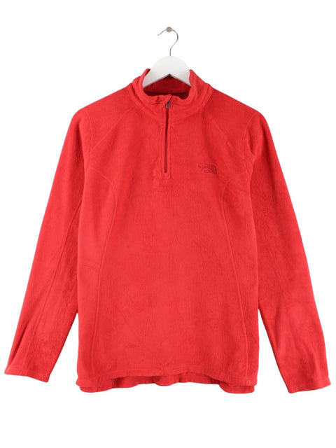 The North Face Damen Half Zip Fleece Sweater Rot L