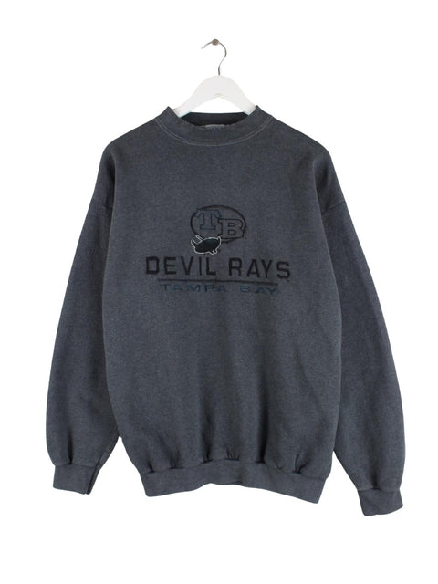 Logo 7 90s Vintage Tampa Bay Devil Rays Sweater Grau L