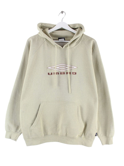 Umbro 00s Embroidered Hoodie Beige S