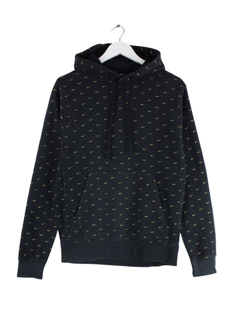 Nike Swoosh Pattern Hoodie Schwarz XS
