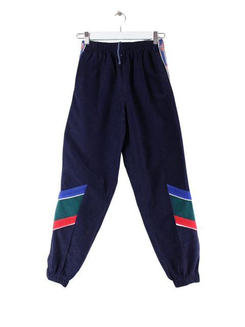 Kappa Damen 80s Vintage Tape Velour Jogginghose Blau XS