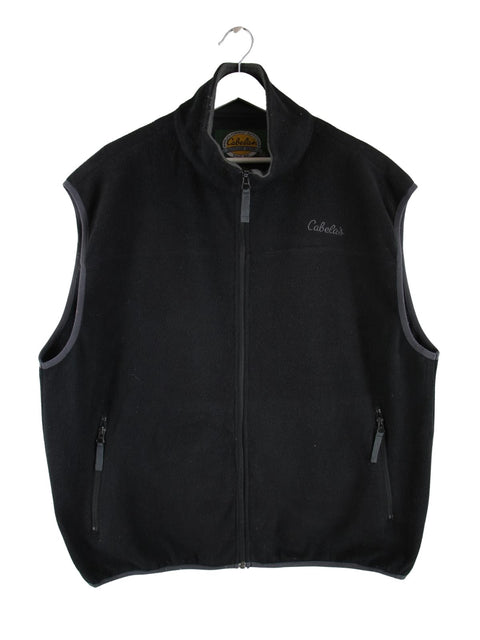 Cabela's Fleece Weste Schwarz L