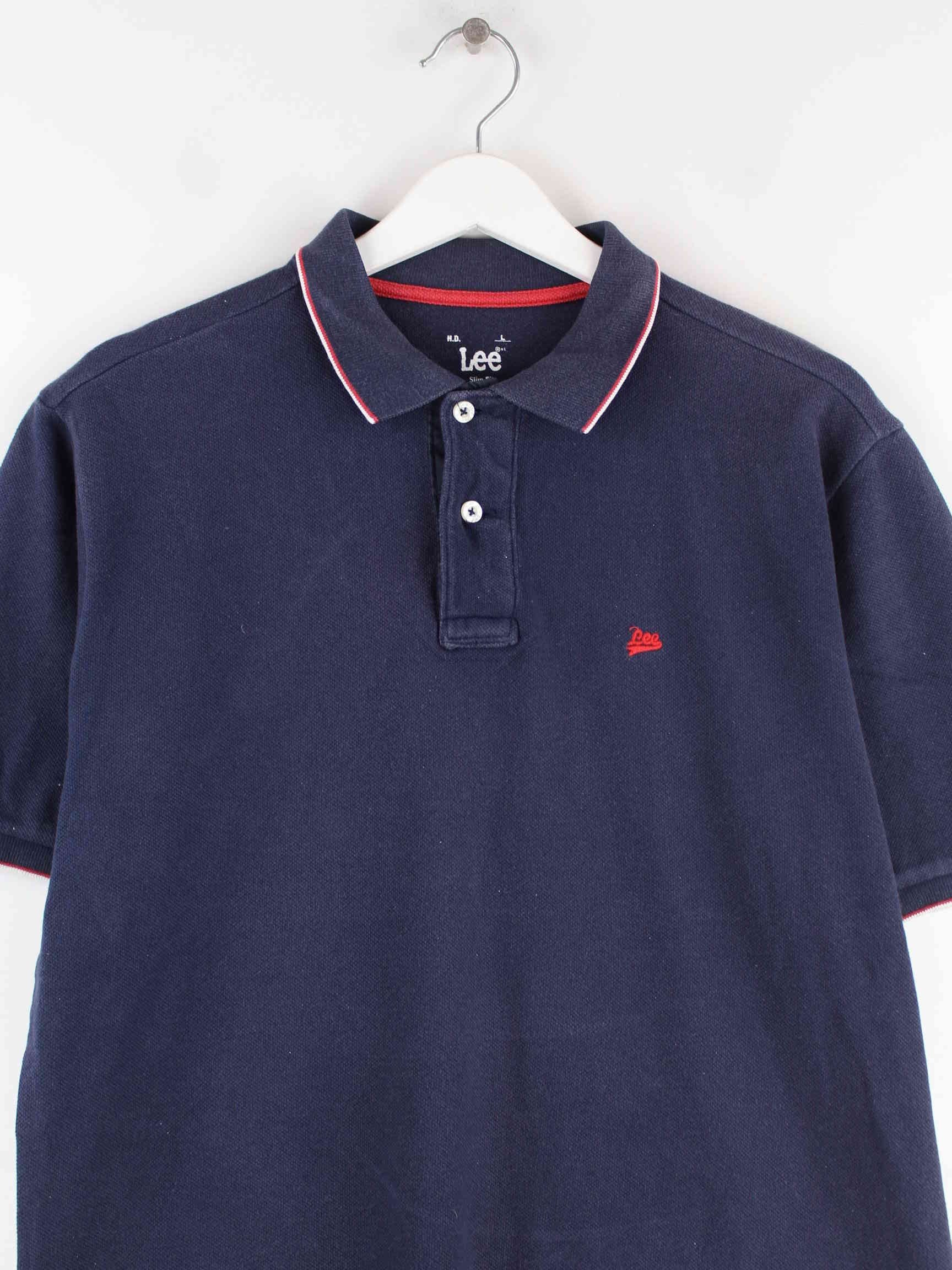 Lee Slim Fit Polo Blau M (detail image 1)