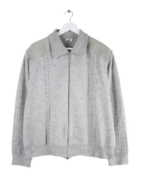 Vintage 90s Strickjacke Grau M