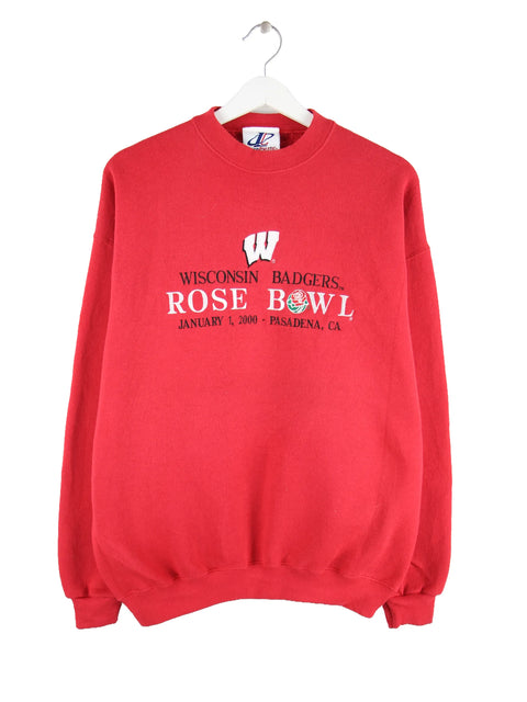 Logo Athletic 2000 Wisconsin Badgers Rose Bowl Sweater Rot L