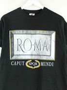 Vintage Roma Caput Mundi Print T-Shirt Schwarz S (detail image 1)