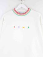 Puma Spellout Embroidered Sweater Weiß L (detail image 1)