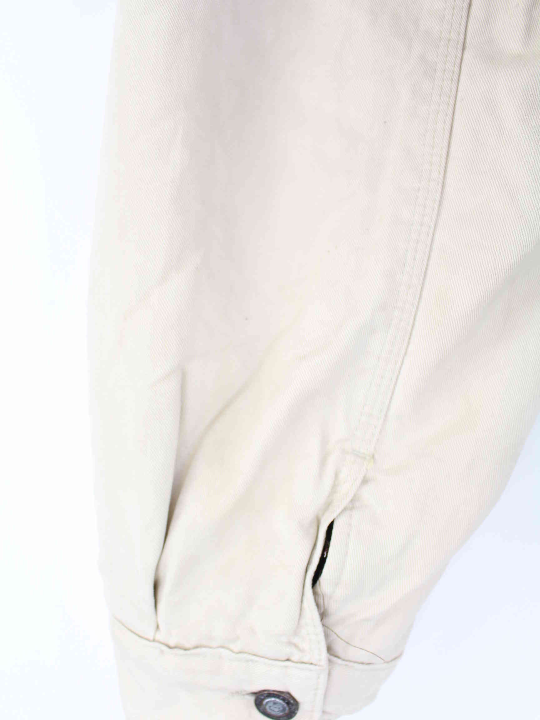 Diesel 80s Vintage Jeans Jacke Beige L (detail image 8)