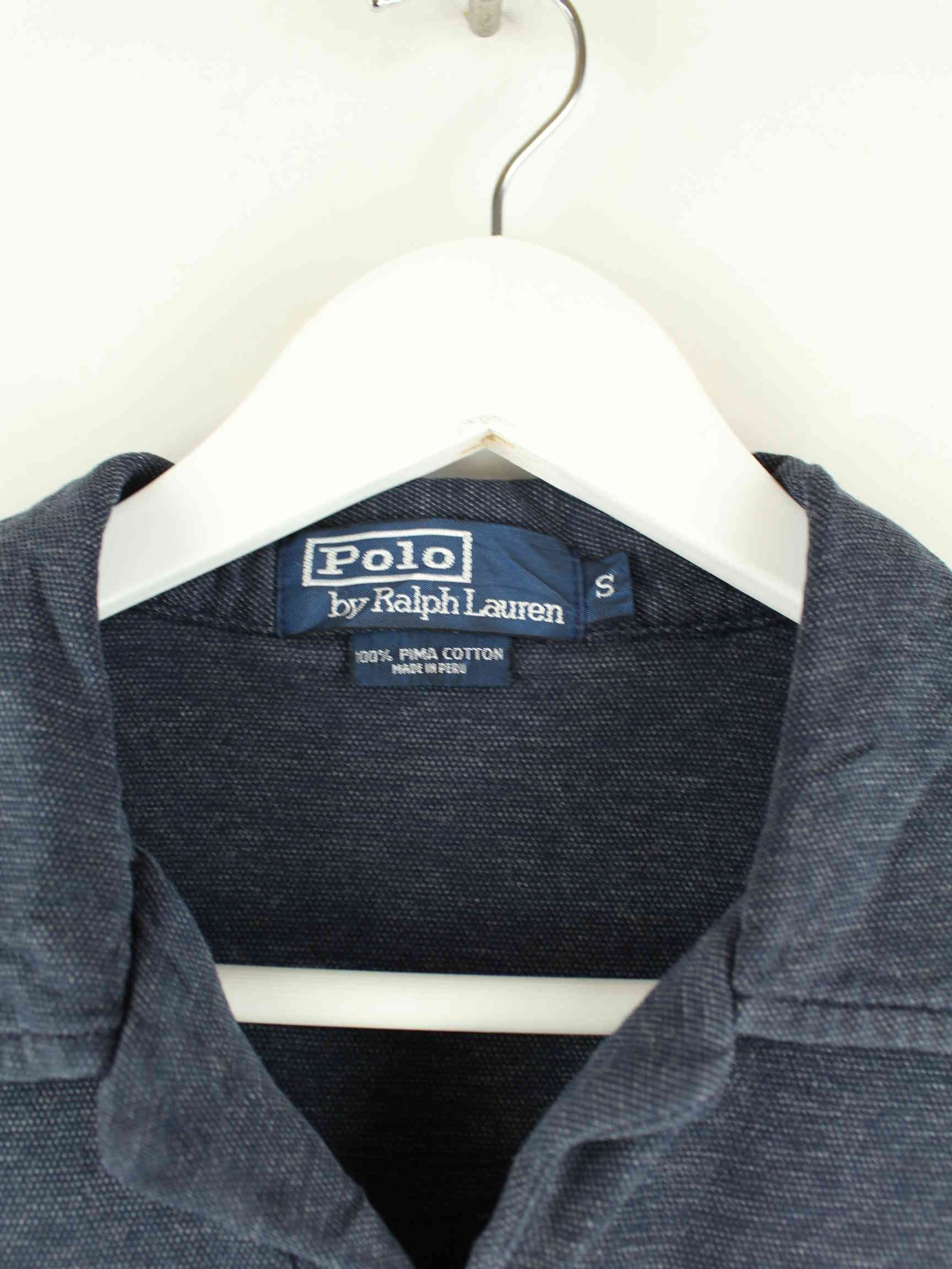 Ralph Lauren Langarm Polo Blau S (detail image 2)