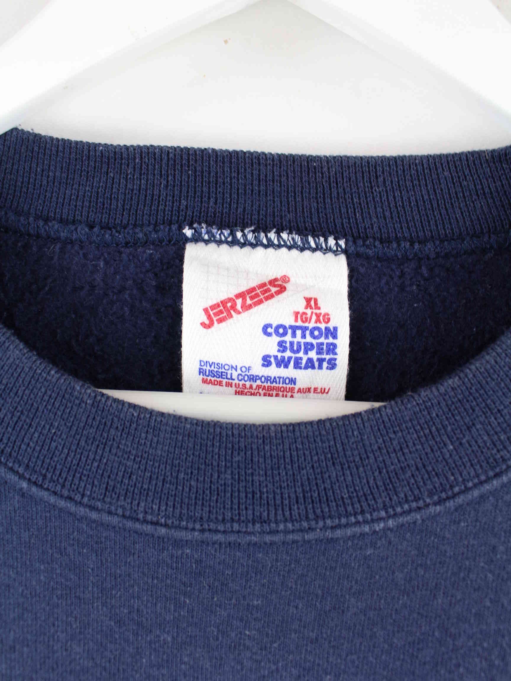 Jerzees 90s Vintage Embroidered Sweater Blau XL (detail image 2)