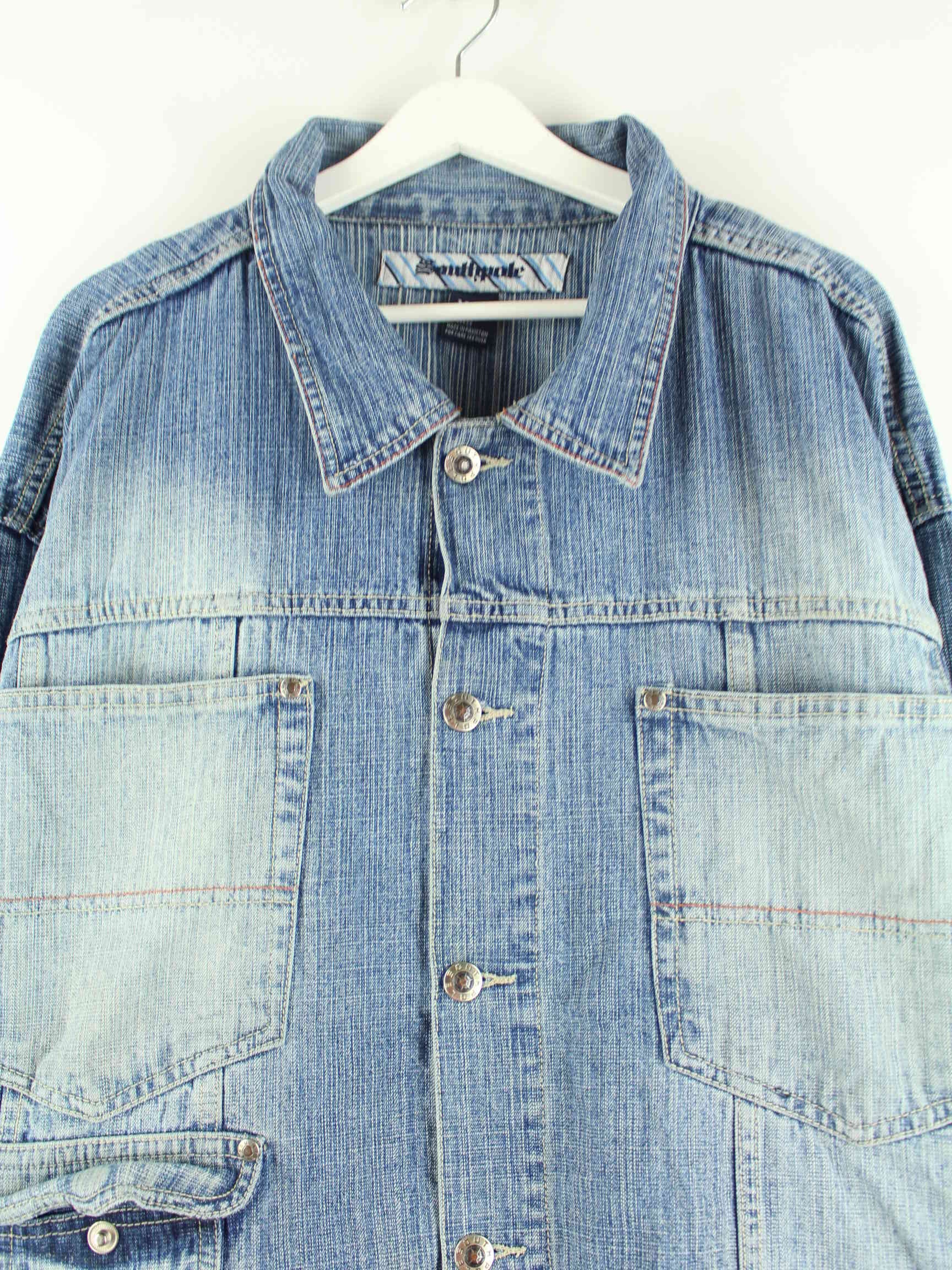 Southpole 90s Vintage Denim Jacke Blau XXL (detail image 1)