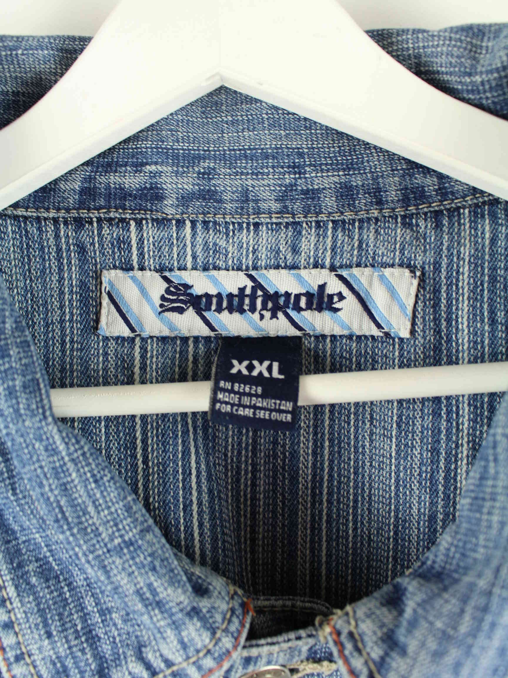 Southpole 90s Vintage Denim Jacke Blau XXL (detail image 2)