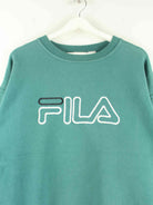 Fila 90s Vintage Embroidered Sweater Grün L (detail image 1)