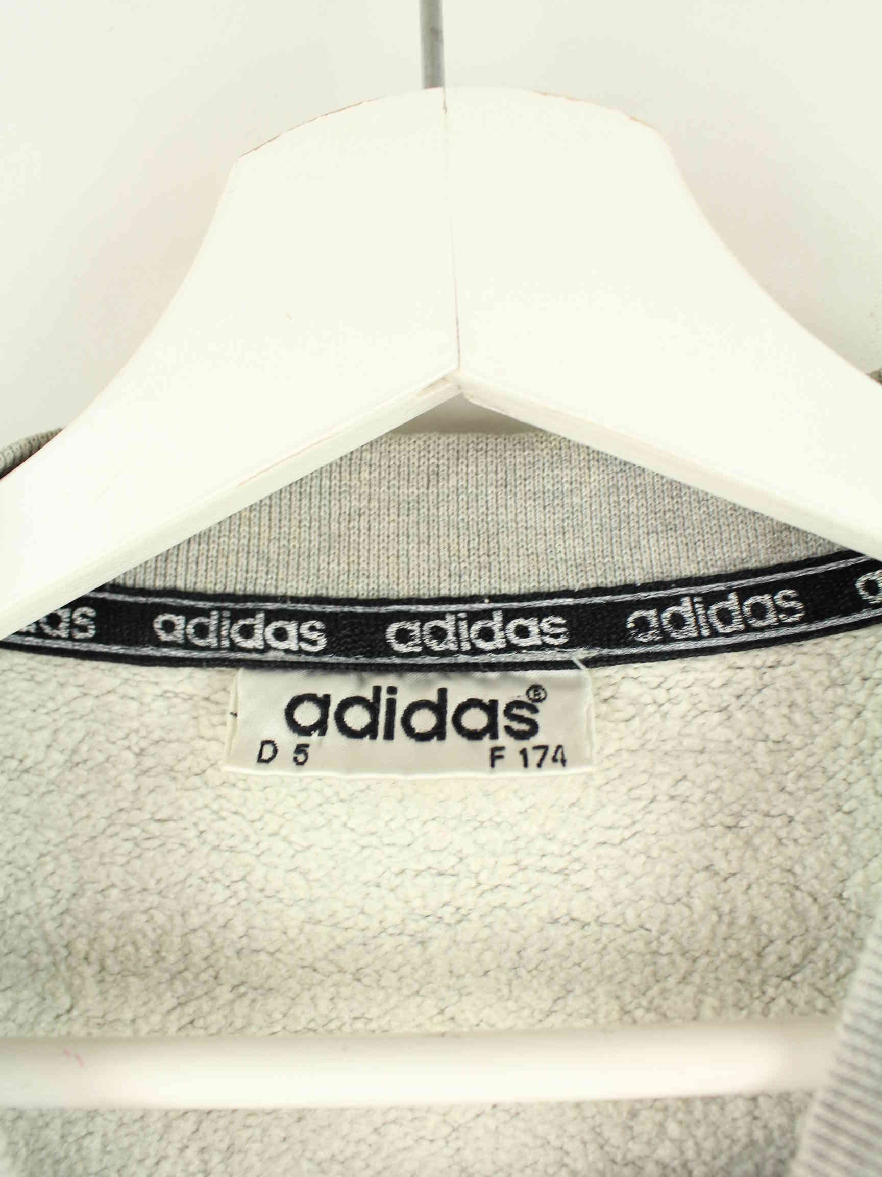 Adidas 80s Vintage Embroidered Logo Sweater Grau M (detail image 4)