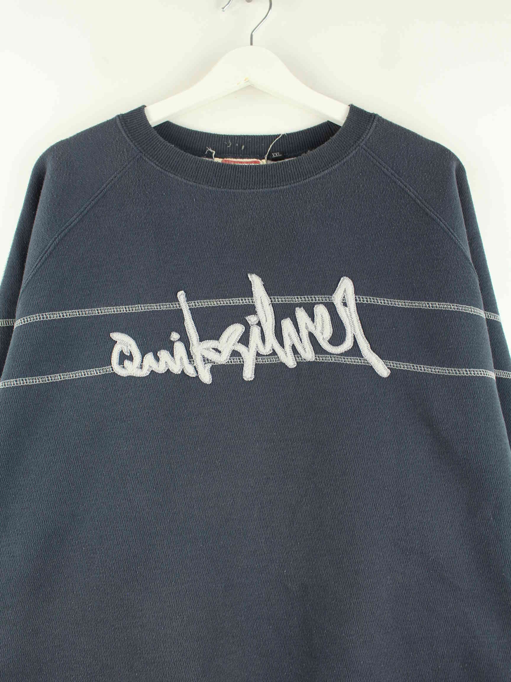 Quiksilver 90s Vintage Big Logo Sweater Blau XXL (detail image 1)