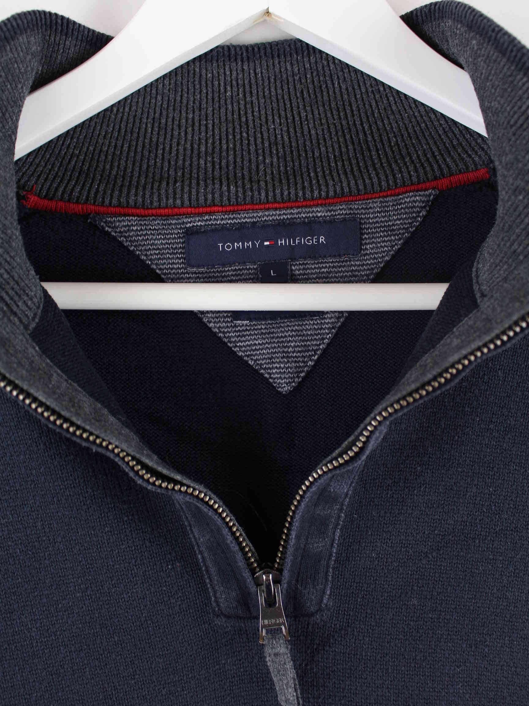 Tommy Hilfiger Half Zip Sweater Blau L (detail image 2)